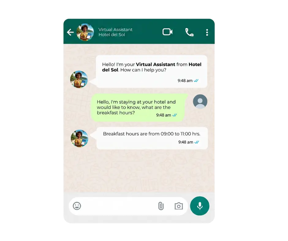 AI virtual assistant for hotels centralizing guest requests and messages into a single channel as a key benefit